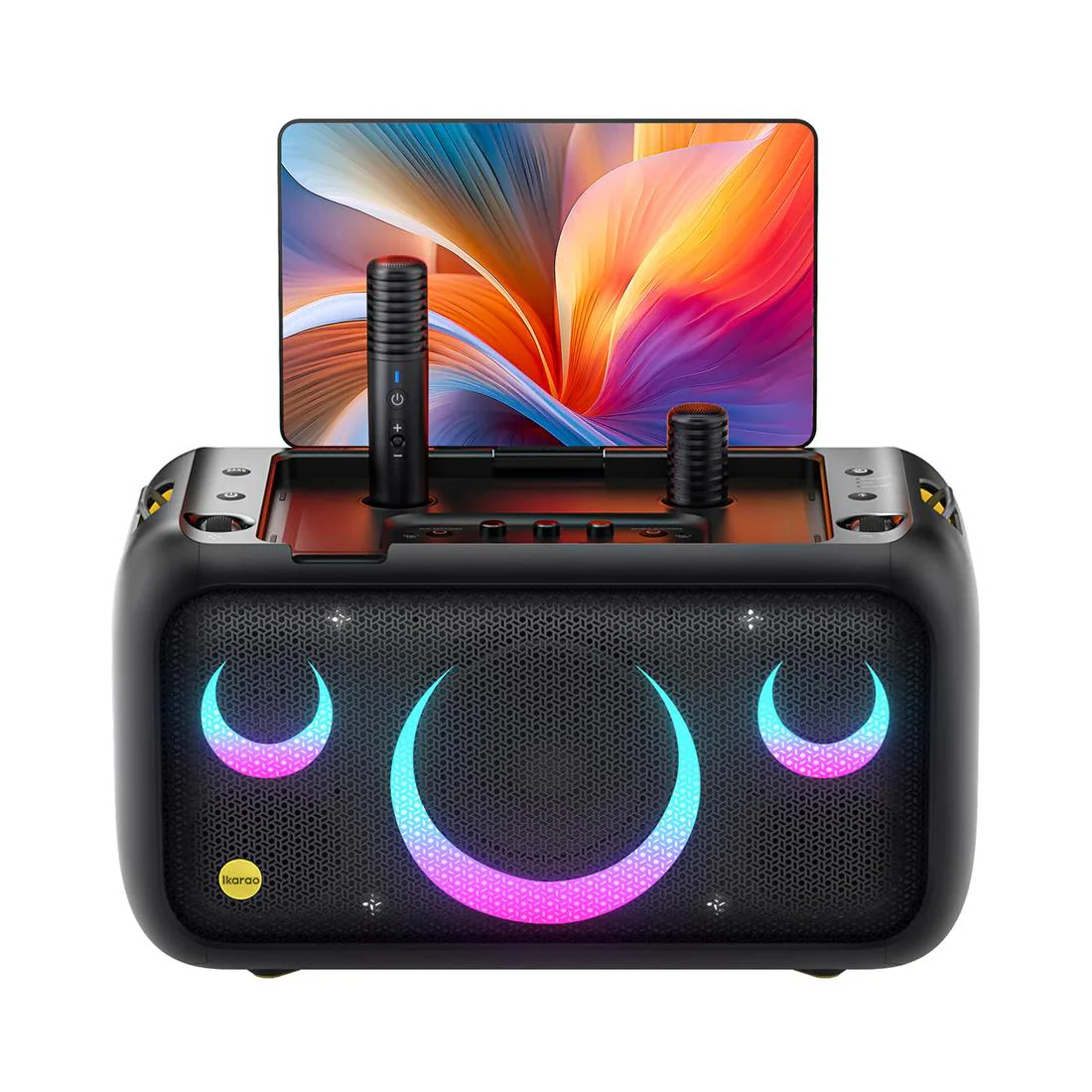 Ikarao Break X1 Smart Karaoke Speaker w/ 13.3" HD Screen & Mics