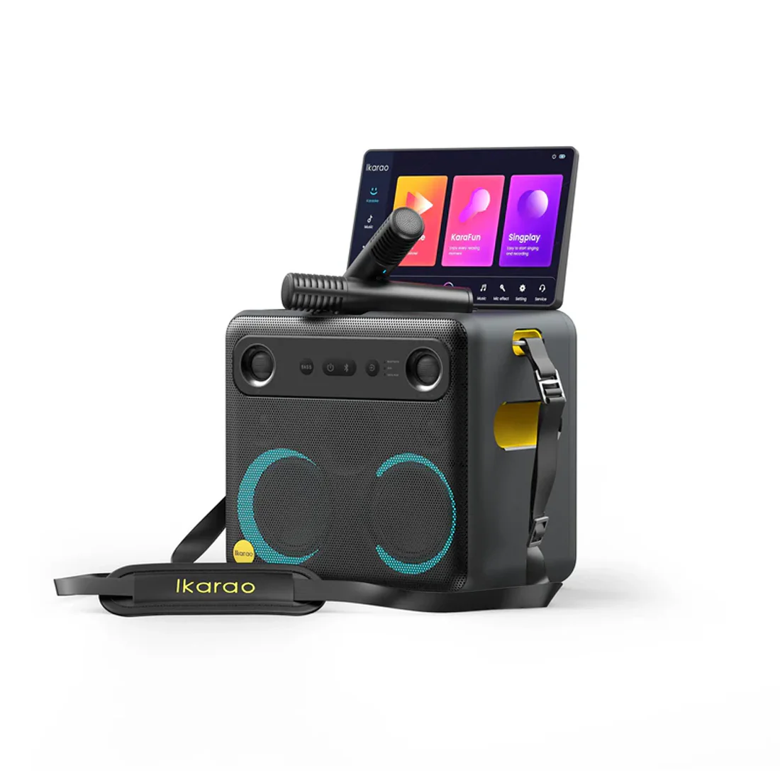 Ikarao Break X2 10.1" Touchscreen Karaoke Machine With Wireless Mics - Image 2