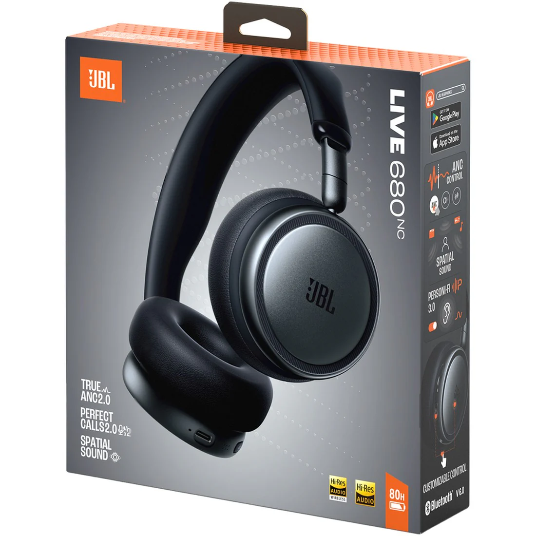 JBL Live 680NC Wireless On-Ear Noise Cancelling Headphones - Image 9