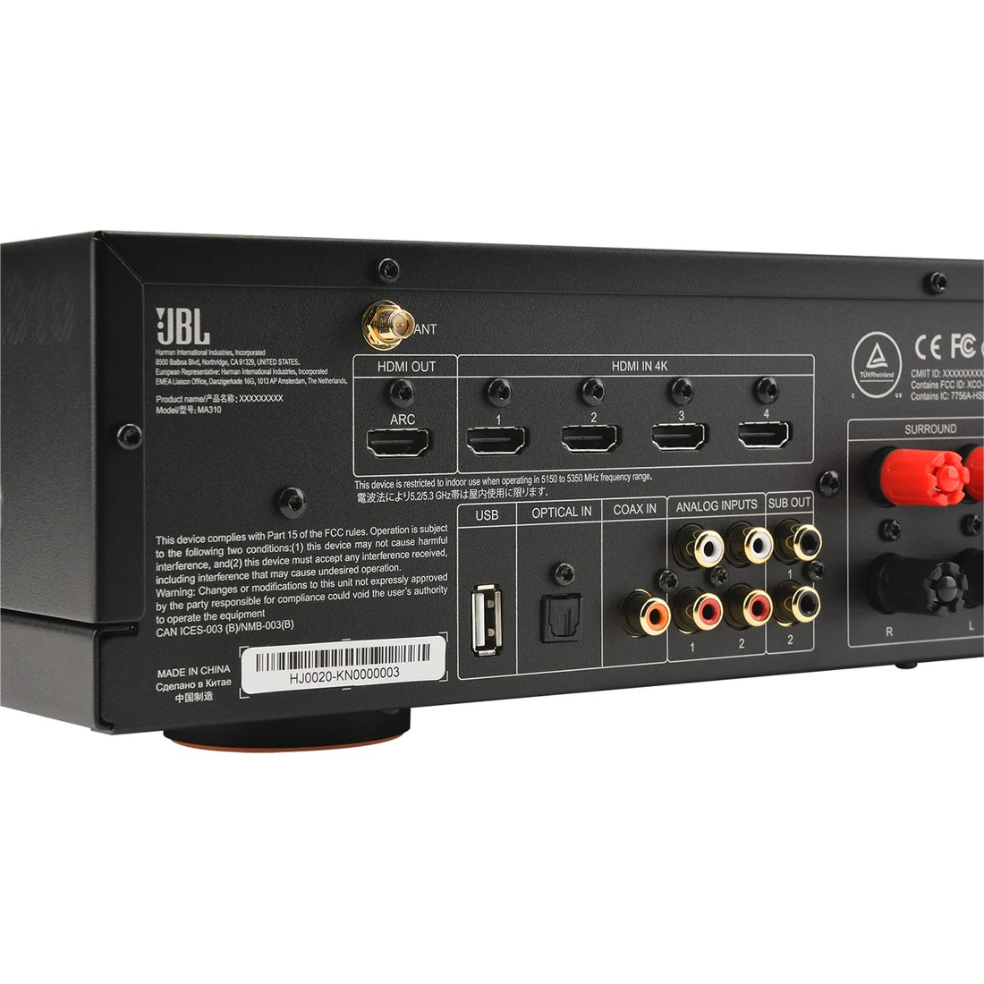 JBL MA310 5.2-Ch 4K A/V Receiver - Image 9