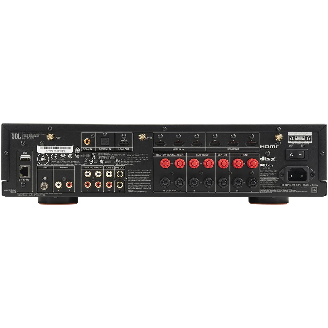 JBL MA710 7.2-Ch 8K HDMI 110W AV Receiver With Dolby Atmos DTS:X - Image 3