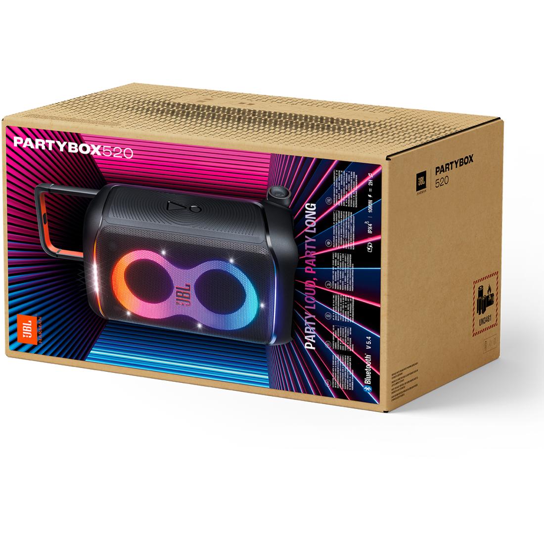 JBL PartyBox 520 Portable Battery Powered Party Speaker - Black - Image 14