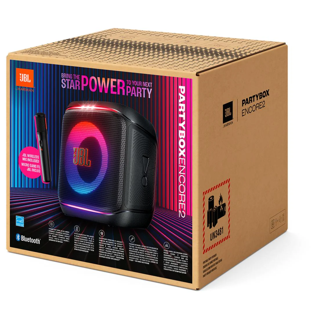 JBL PartyBox Encore 2 100W 5.25" Portable Bluetooth Party Speaker - Image 2