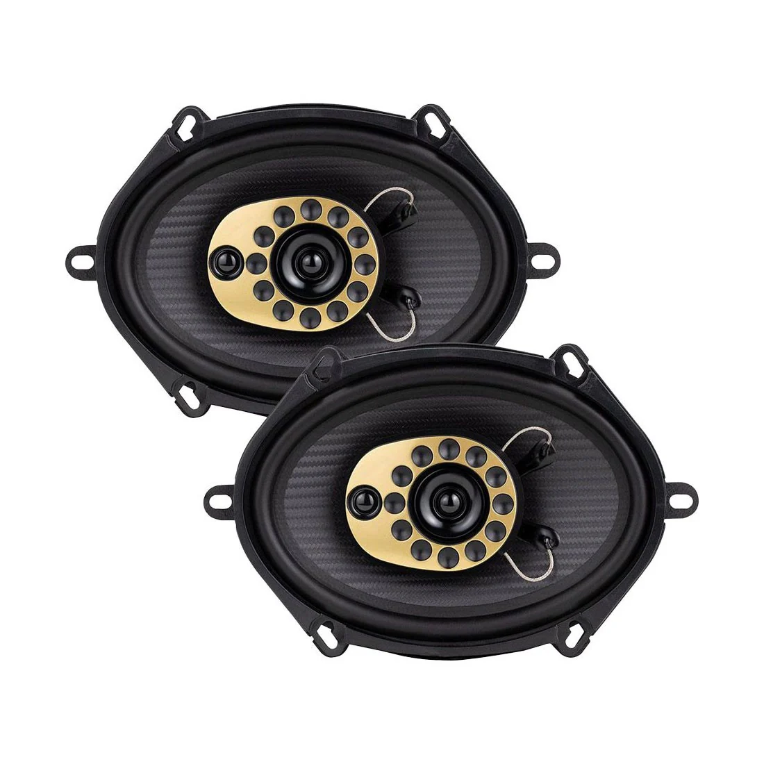 Jensen JS68T TRIAX Series 6"x8" Full-Range 3-Way Car Speakers - Pair (JS68T)