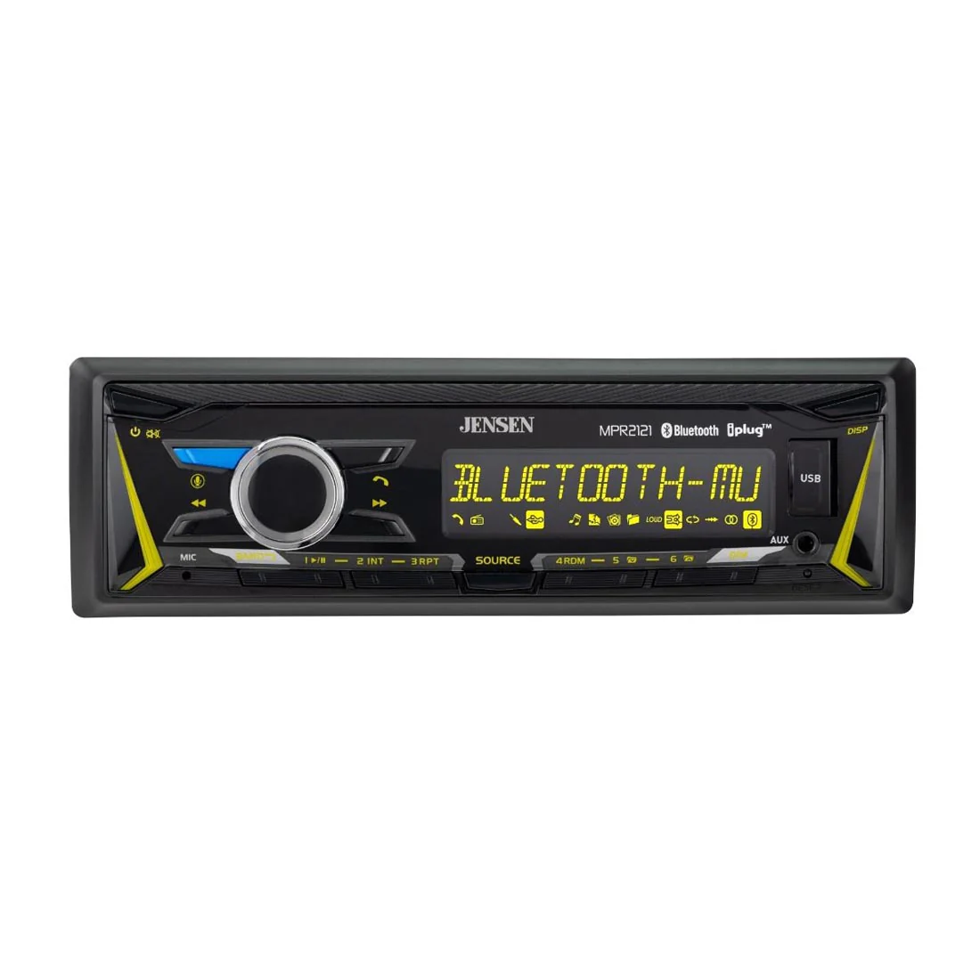 Jensen MPR2121 Single DIN Mechless Digital Media Receiver (MPR2121)