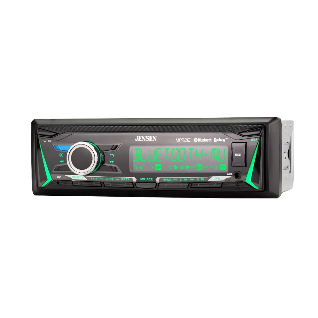 Jensen MPR2121 Single DIN Mechless Digital Media Receiver (MPR2121) - Image 3