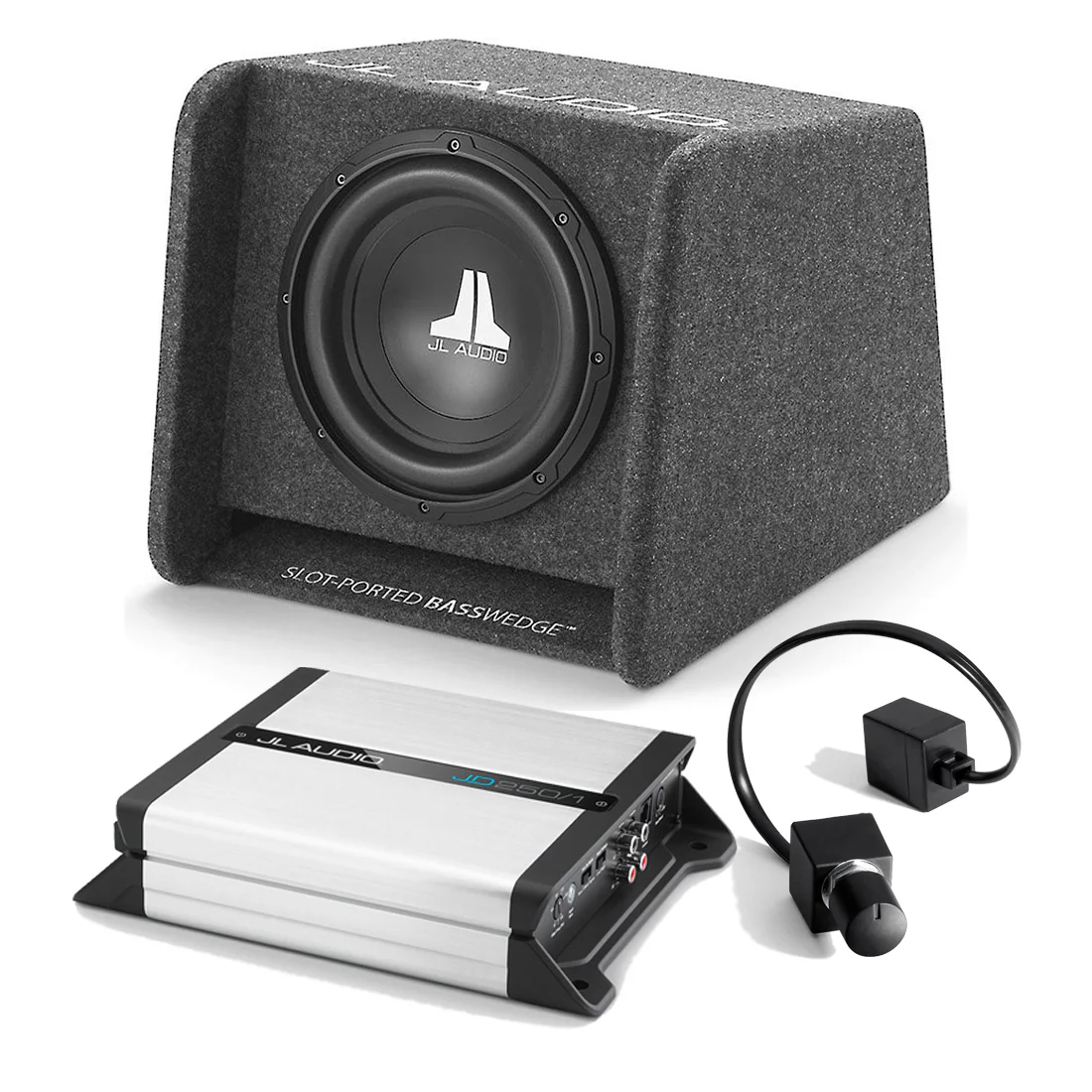 JL Audio CP110-W0V3 Subwoofer | JD250/1 Amplifier | RBC-1 Remote - Bundle - 93264 | 98360 | 98015