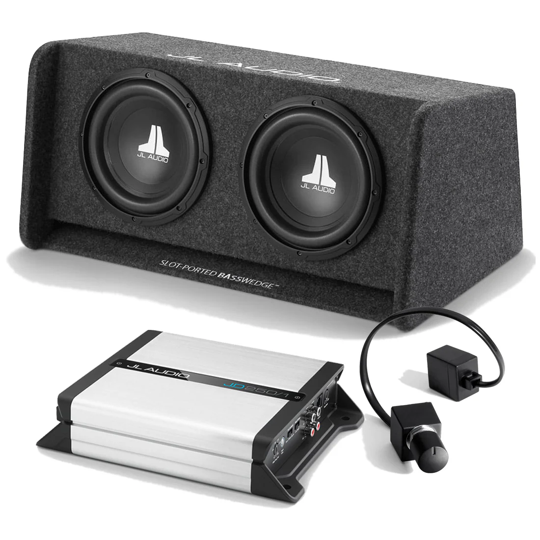 JL Audio CP210-W0V3 Subwoofer | JD250/1 Amplifier | RBC-1 Remote - Bundle - 93265 | 98360 | 98015