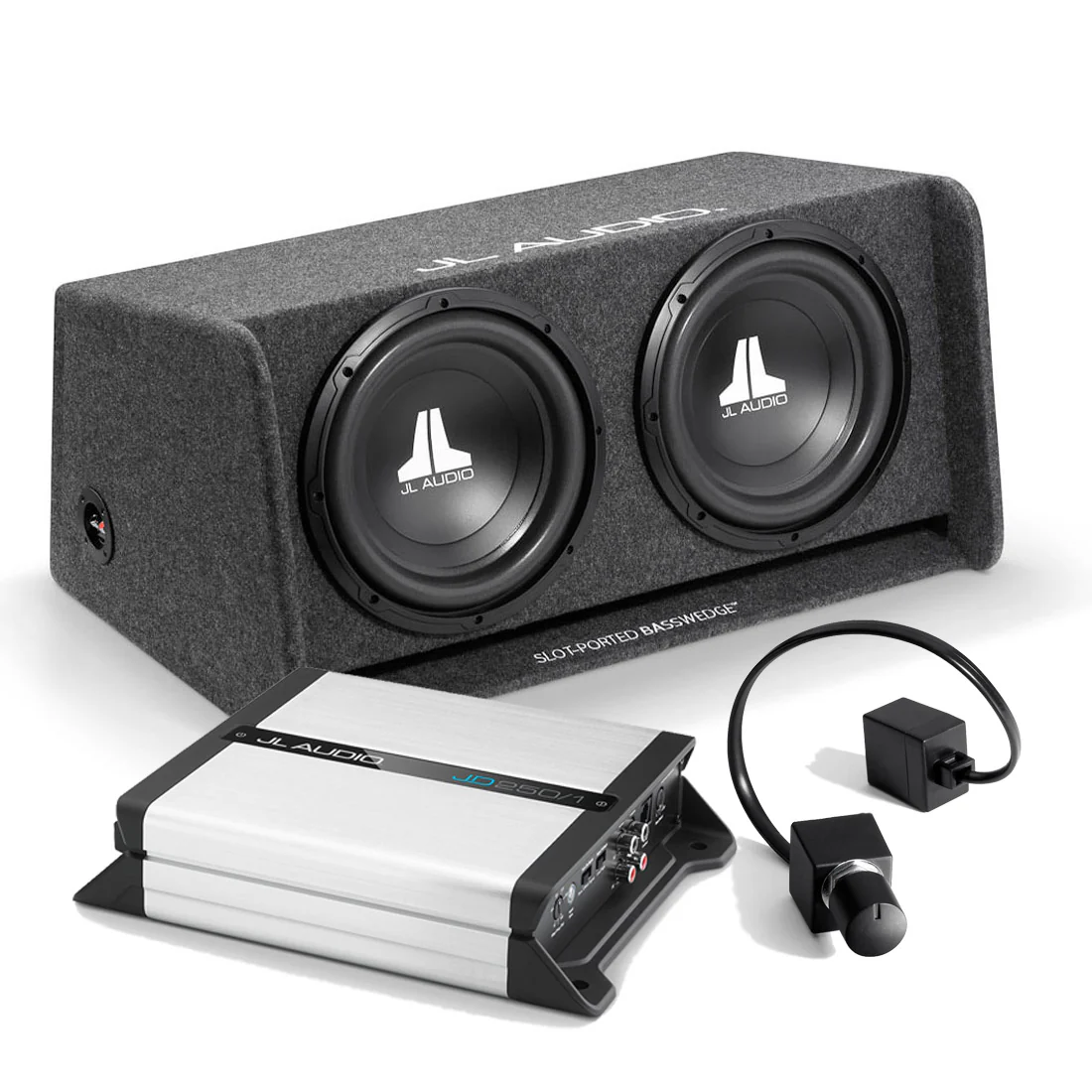 JL Audio CP212-W0V3 Subwoofer | JD250/1 Amplifier | RBC-1 Remote - Bundle - 93283 | 98360 | 98015