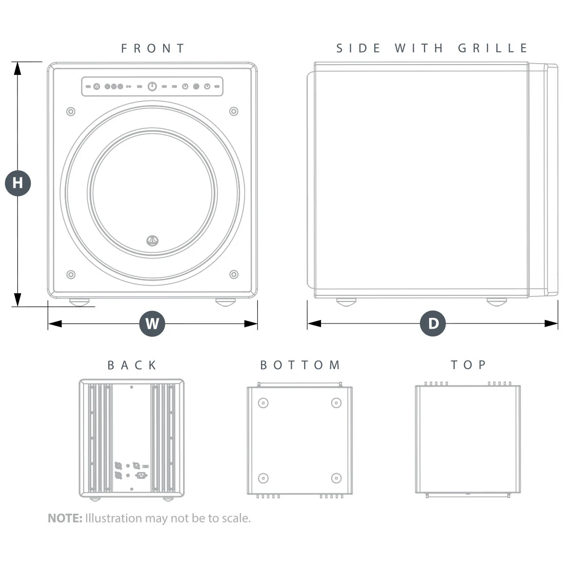 JL Audio Home Audio F112V2-GLOSS Fathom 12" Powered Subwoofer - #96141 (F112V2GLOSS) - Image 6