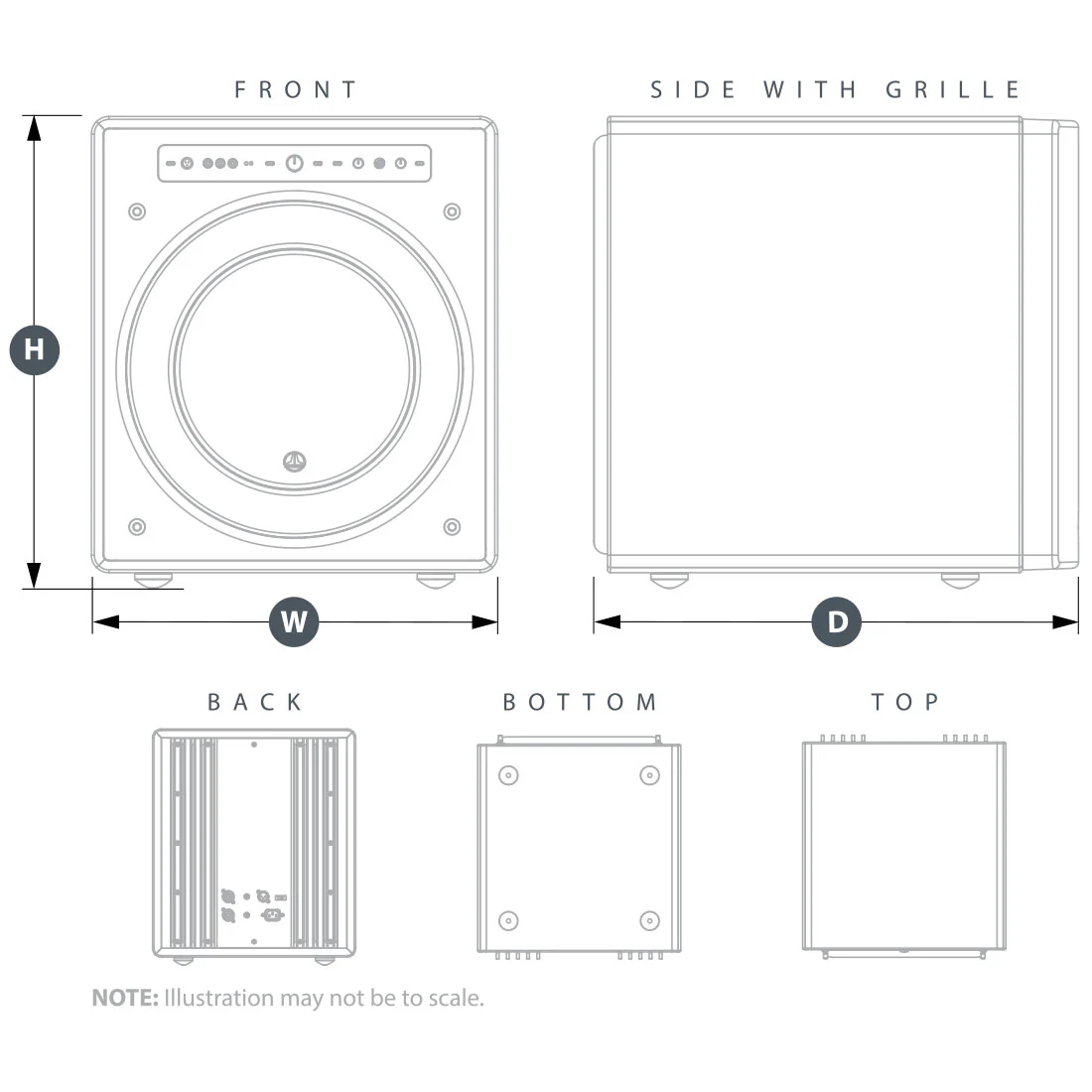 JL Audio Home Audio F113V2-GLOSS Fathom 13.5" Powered Subwoofer - #96142 (F113V2GLOSS) - Image 7