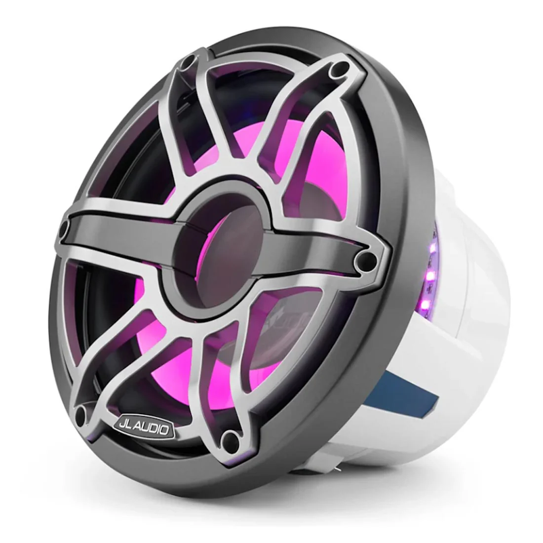 JL Audio M6-10W-S-GmTi-i-4 M6 Series 10" LED Light Marine Subwoofer - Titanium Sport - #93647 (M610WSGmTii4) - Image 4