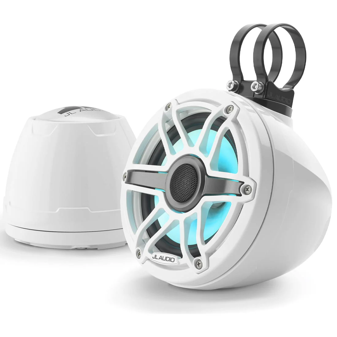 JL Audio M6-650VEX-Gw-S-GwGw-i M6 Series 6.5" Coaxial Marine Speakers With LED Lights - #93412 (M6650VEXGwSGwGwi)