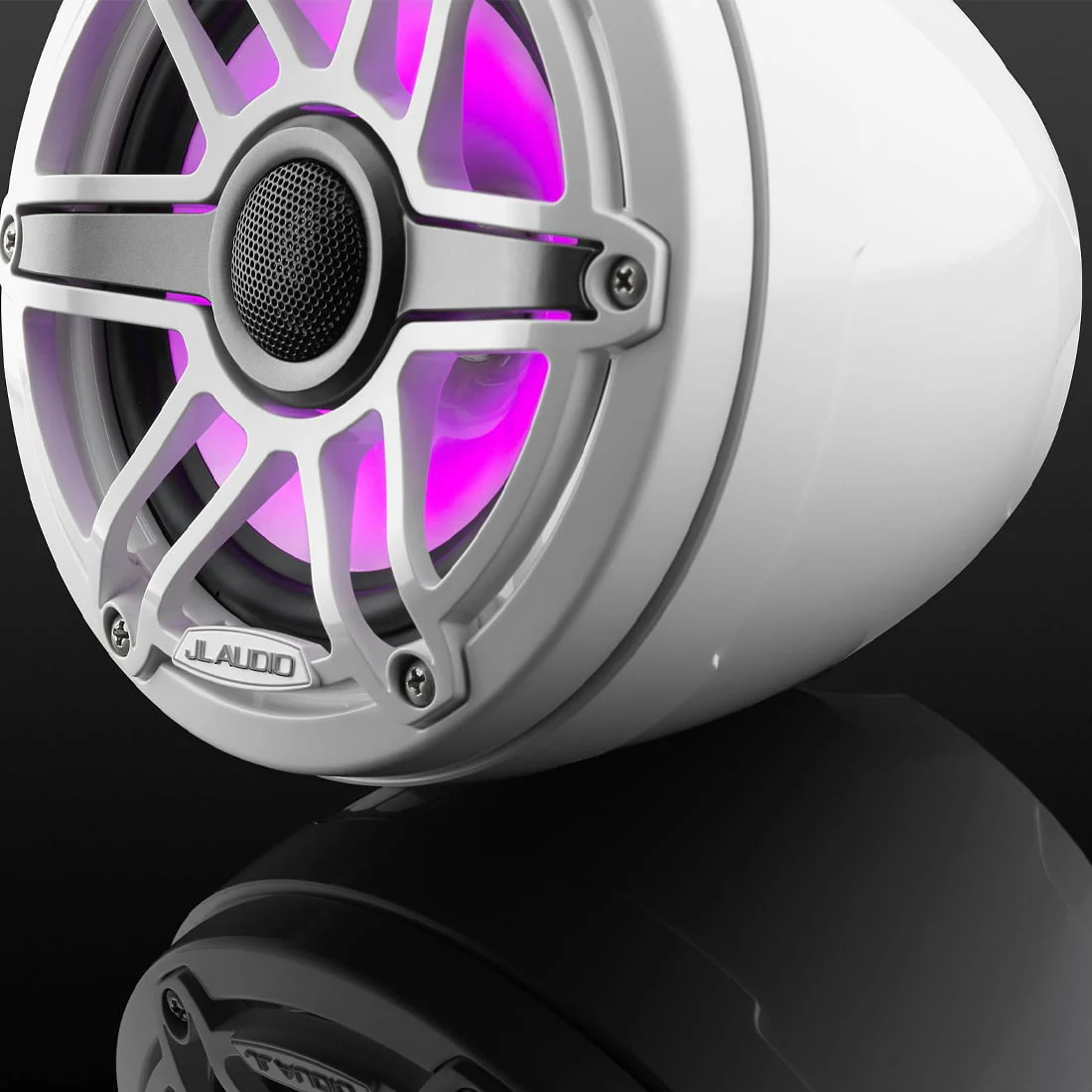 JL Audio M6-650VEX-Gw-S-GwGw-i M6 Series 6.5" Coaxial Marine Speakers With LED Lights - #93412 (M6650VEXGwSGwGwi) - Image 5