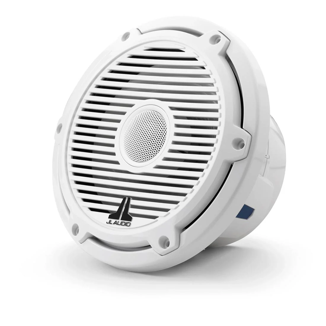 JL Audio M6-770X-C-3Gw 7.7" Marine Coaxial Speakers with Gloss White Classic Grille and Mesh Tweeter - Pair - #93688 (M6770XC3Gw) - Image 2