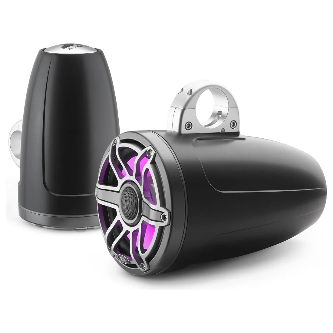JL Audio M6-880ETXv3-Sb-S-GmTi-i 8.8" 125 Watt 4 Ohm Marine Enclosed Coaxial Speakers - Pair - #93663 (M6880ETXv3SbSGmTii)
