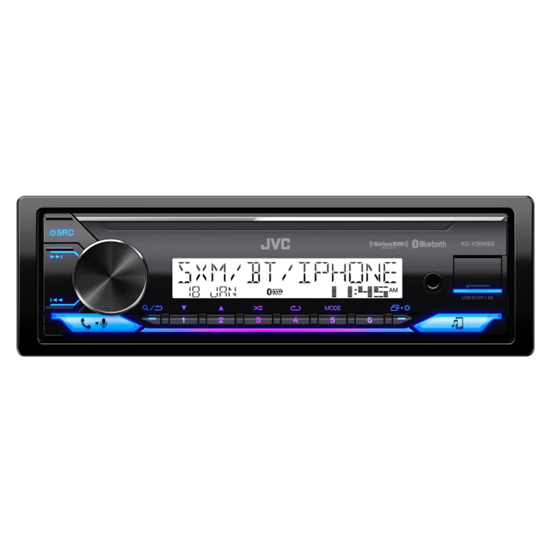 JVC KD-X38MBS Marine/Motorsports Digital Media Receiver (KDX38MBS) - Image 3