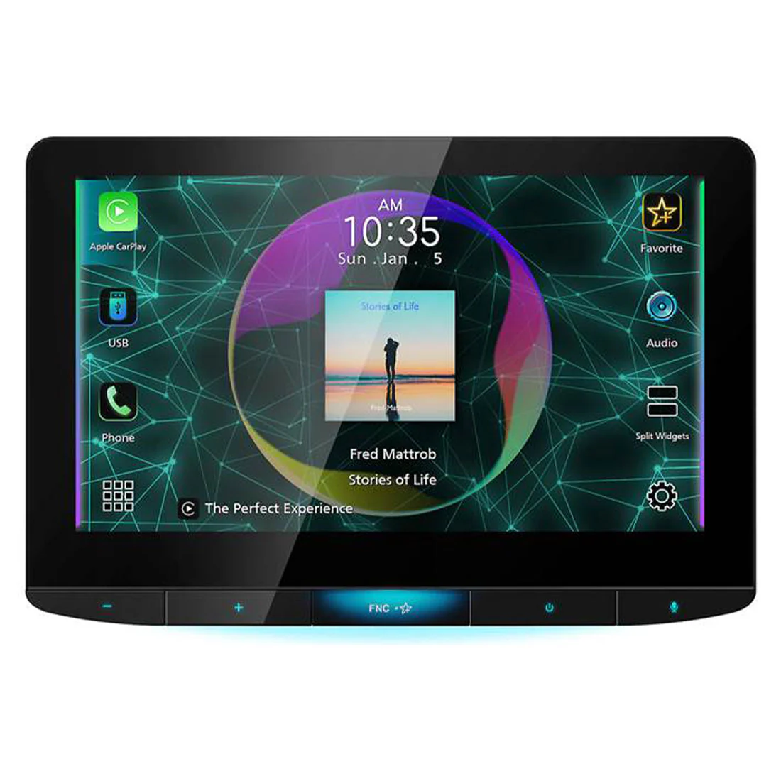 JVC KW-Z1000W 10.1" HD Screen Floating Digital Media Receiver (KWZ1000W) - Image 10