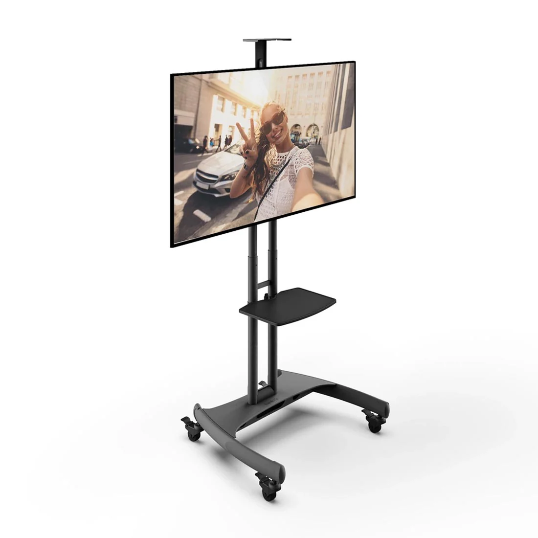 Kanto MTM65PL Rolling TV Cart with Height Adjustment for 37" - 65" TVs - Image 14