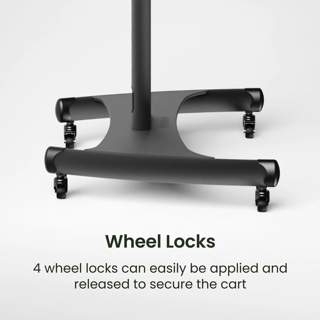 Kanto MTM70PL Rolling TV Cart with Height Adjustment for 40" - 70" TVs - Image 8