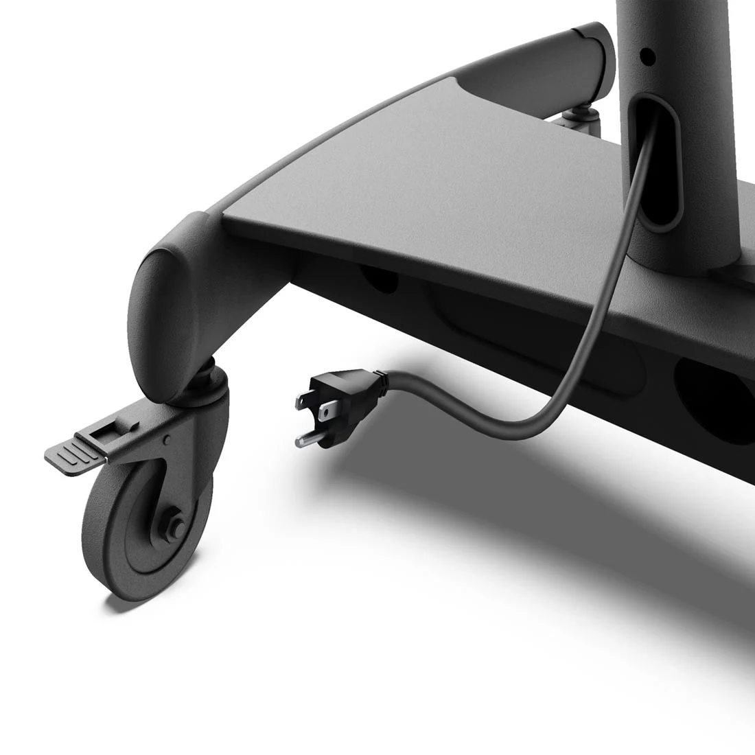 Kanto MTM86PL Rolling TV Cart with Height Adjustment for 55" - 86" TVs - Image 13