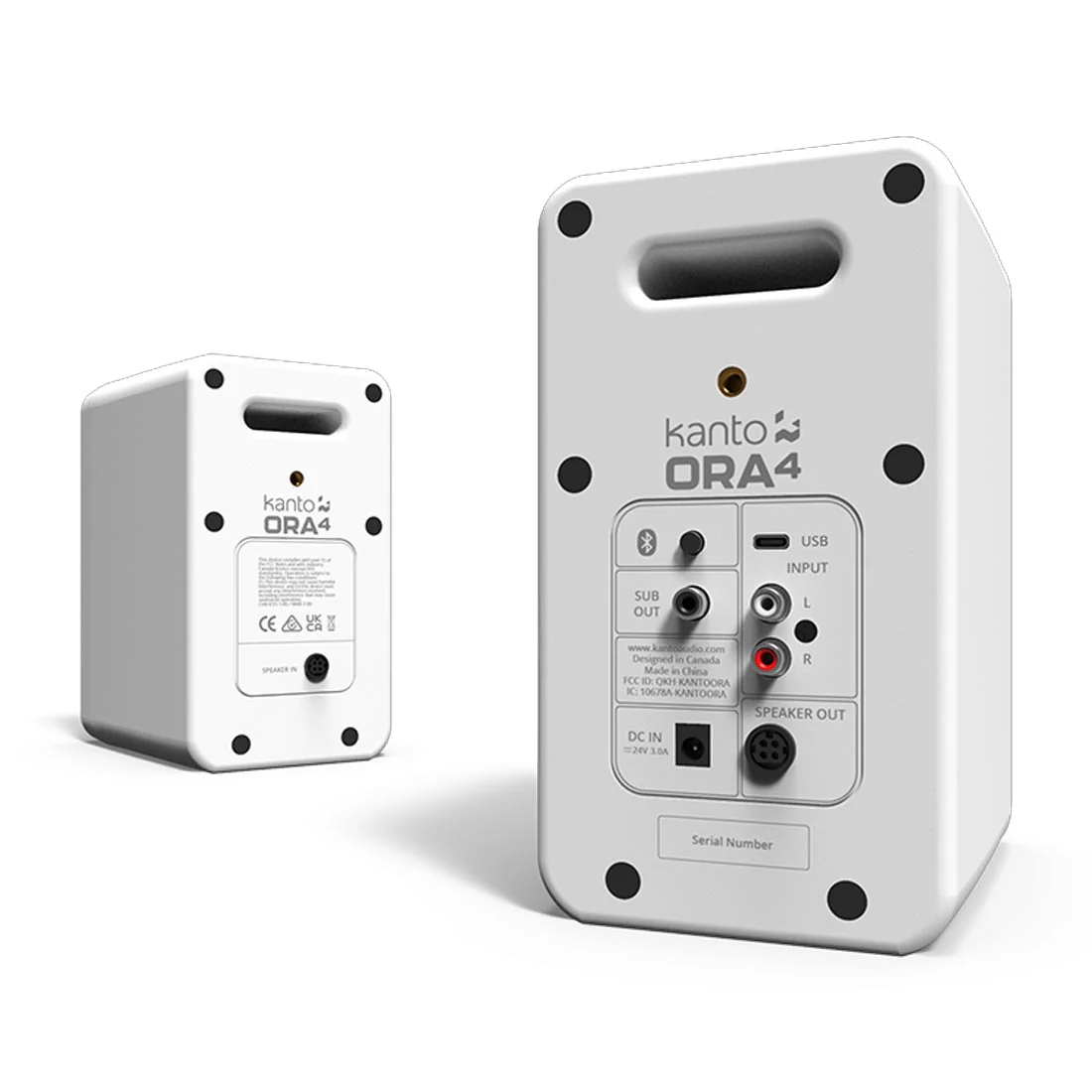 Kanto ORA4 Desktop Speakers with USB-C and Bluetooth - Pair (ORA4MB) - Image 4