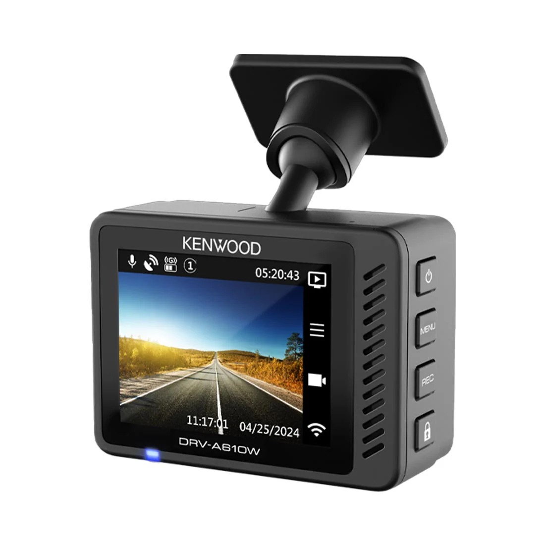 Kenwood DRV-A610WDP 2-Channel Compact 4K HD Dash Camera with 2" Display, Wi-Fi, and GPS - includes Rear-View Cam (DRVA610WDP) - Image 10