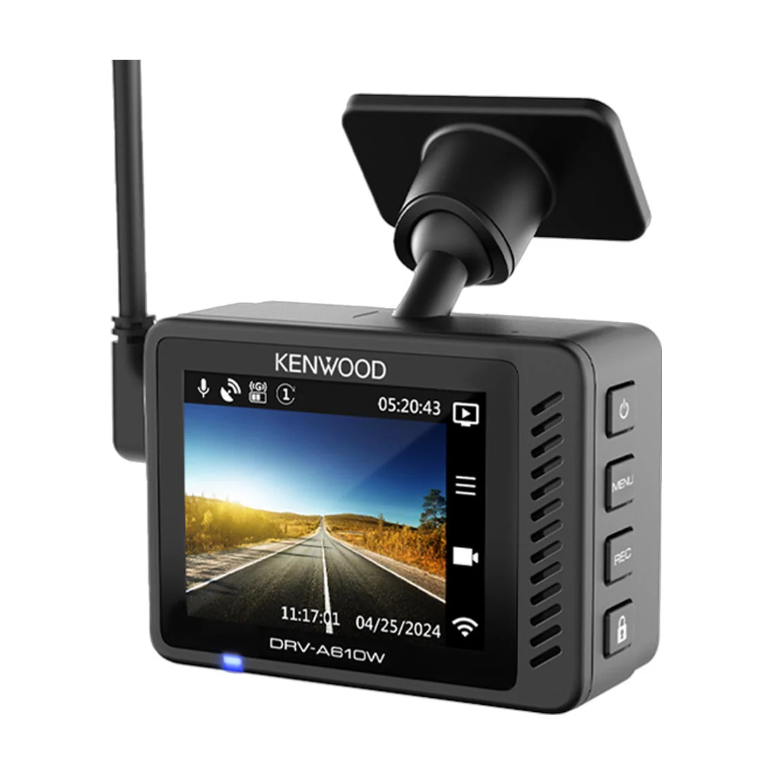 Kenwood DRV-A610WDP 2-Channel Compact 4K HD Dash Camera with 2" Display, Wi-Fi, and GPS - includes Rear-View Cam (DRVA610WDP) - Image 9