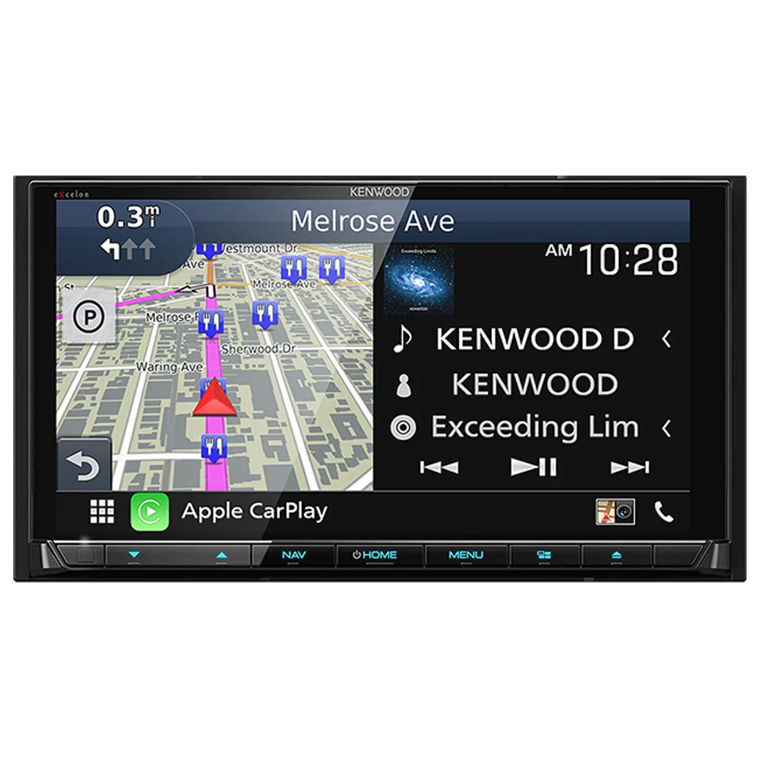 Kenwood eXcelon DNX997XR 6.8" Double Din Navigation DVD Receiver - Image 2