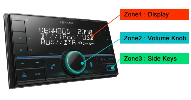 Kenwood eXcelon DPX795BH Dual Din CD Receiver with Bluetooth & HD Radio (DPX795BH) - Image 8