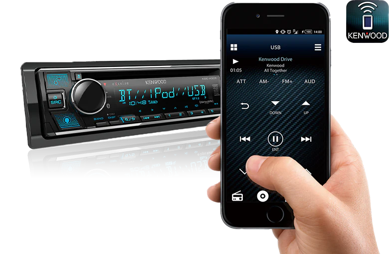 Kenwood eXcelon KDC-X305 CD-Receiver with Bluetooth (KDCX305) - Image 5