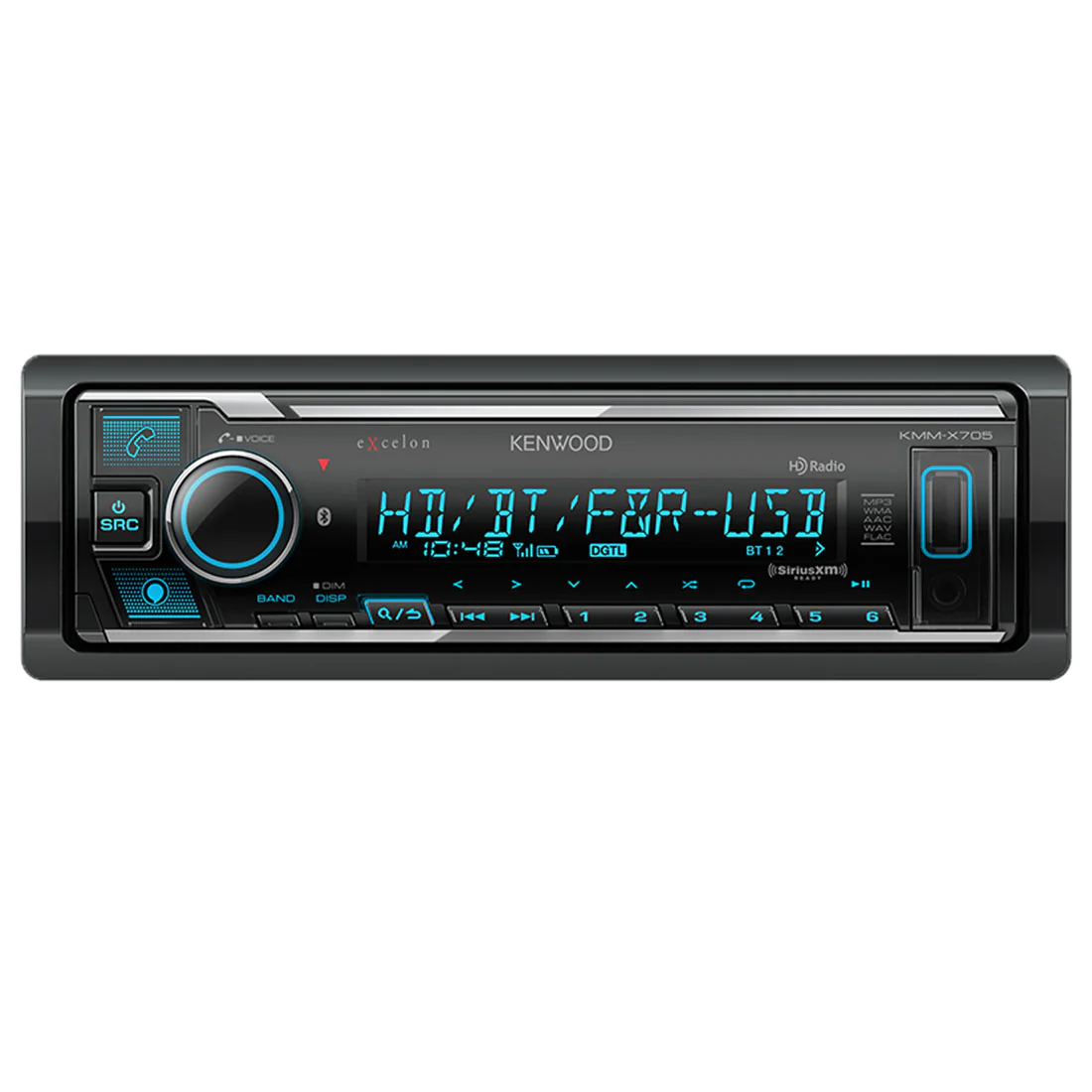 Kenwood eXcelon KMM-X705 Digital Media Receiver with Bluetooth & HD Radio (KMMX705)