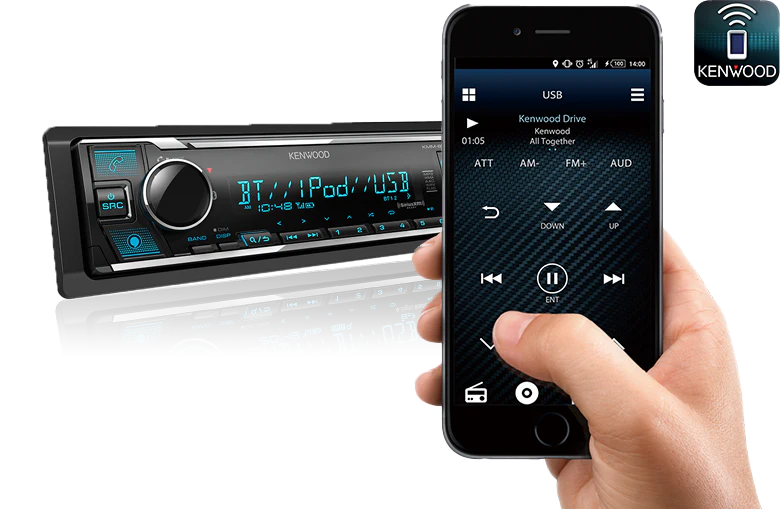 Kenwood eXcelon KMM-X705 Digital Media Receiver with Bluetooth & HD Radio (KMMX705) - Image 7