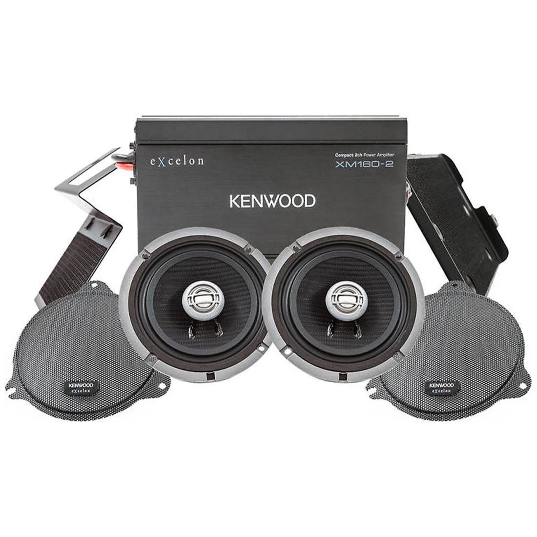 Kenwood eXcelon P-HD1F Front Audio Kit for select 2014-up Harley-Davidson Motorcycles (PHD1F)