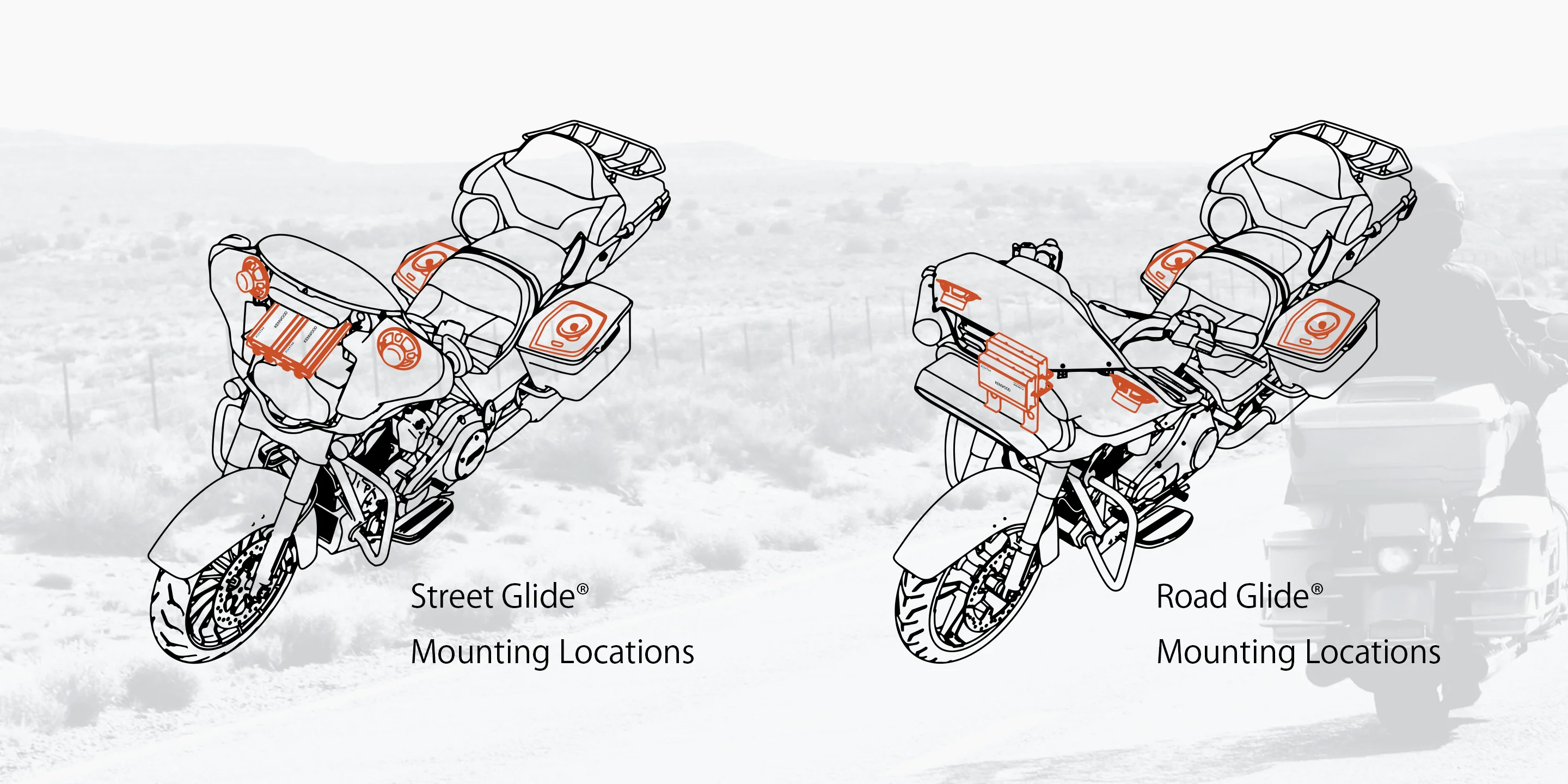 Kenwood eXcelon P-HD3FR Audio Kit for Select 2014-up Harley-Davidson Motorcycles (PHD3FR) - Image 3