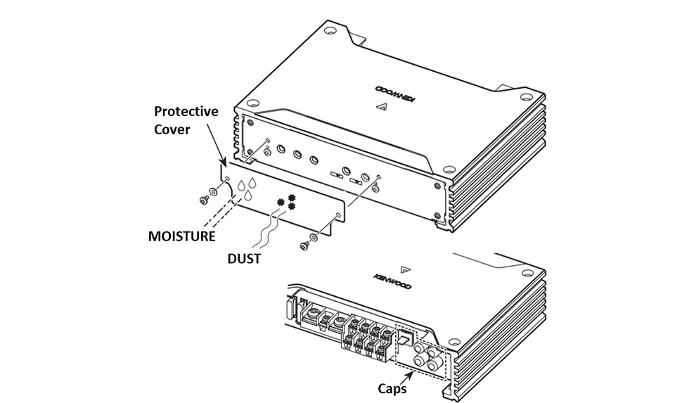 Kenwood eXcelon XM302-4 4-Channel Powersports/Marine Amplifier - 50 watts RMS x 4 (XM3024) - Image 18