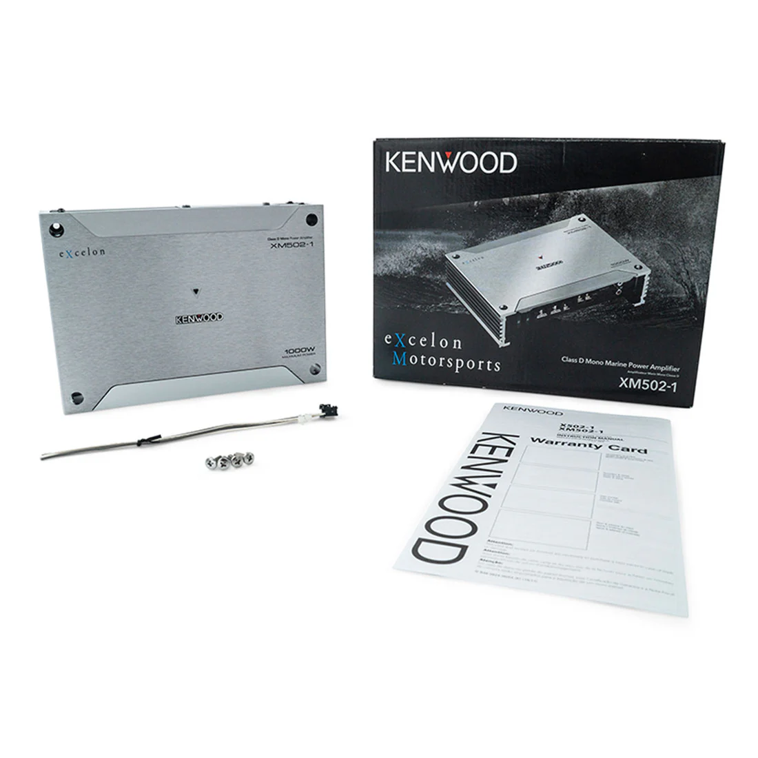 Kenwood eXcelon XM502-1 Mono Subwoofer Powersports/Marine Amplifier - 500 watts RMS x 1 at 2 ohms (XM5021) - Image 3