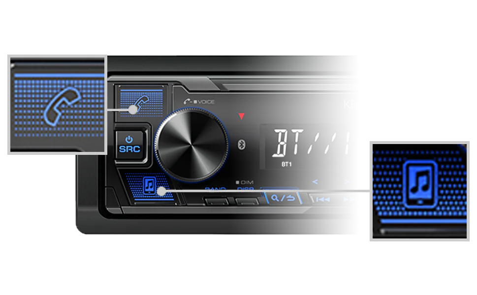 Kenwood KMM-BT232U Digital Media Receiver with Bluetooth (KMMBT232U) - Image 5