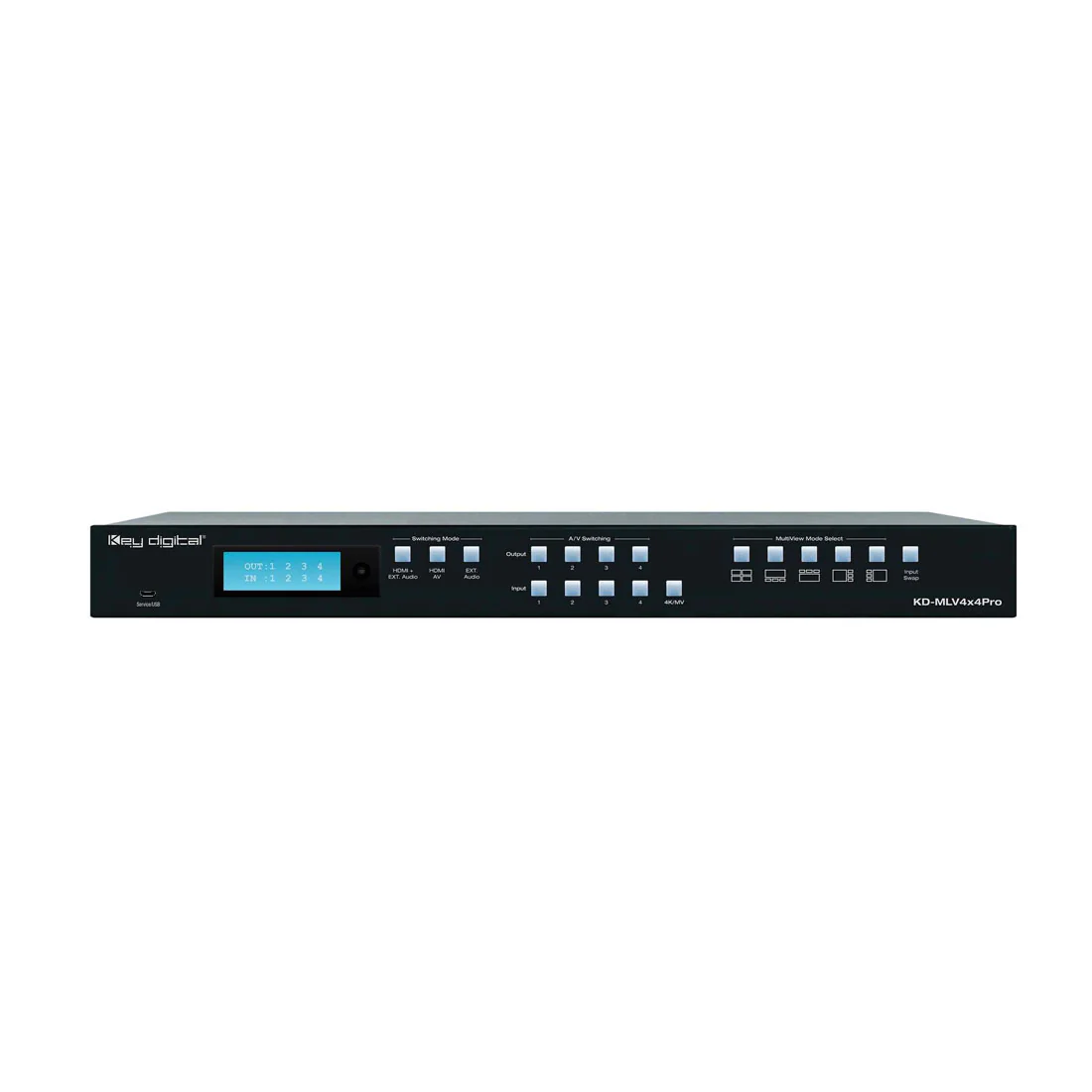 Key Digital KDMLV4x4Pro Multi-View Tiling Processor (KDMLV4x4Pro) - Image 3