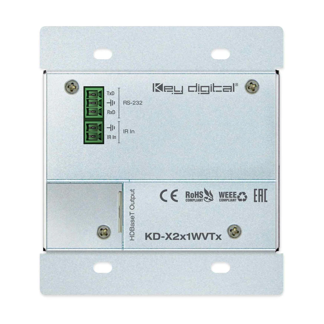 Key Digital KDX2X1WVTX Wall Plate Transmitter (KDX2X1WVTX) - Image 5