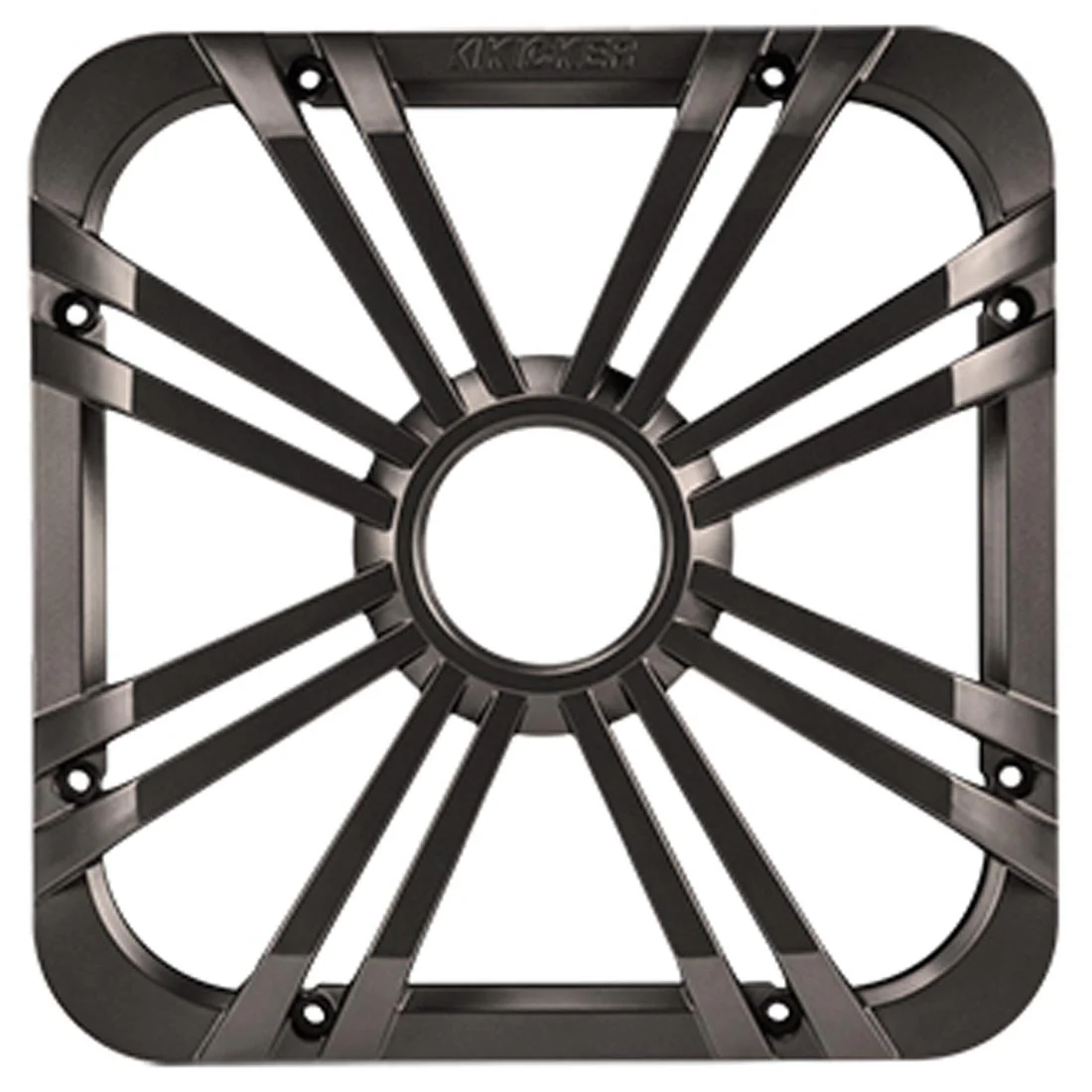 Kicker 11L710GLC 10" Square LED Grille for Solo-Baric L7 Subwoofer - Charcoal (11L710GLC)