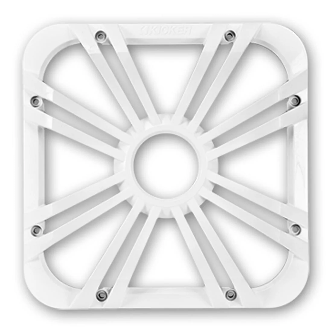 Kicker 11L710GLW 10" Square LED Grille for Solo-Baric L7 Subwoofer - White (11L710GLW)