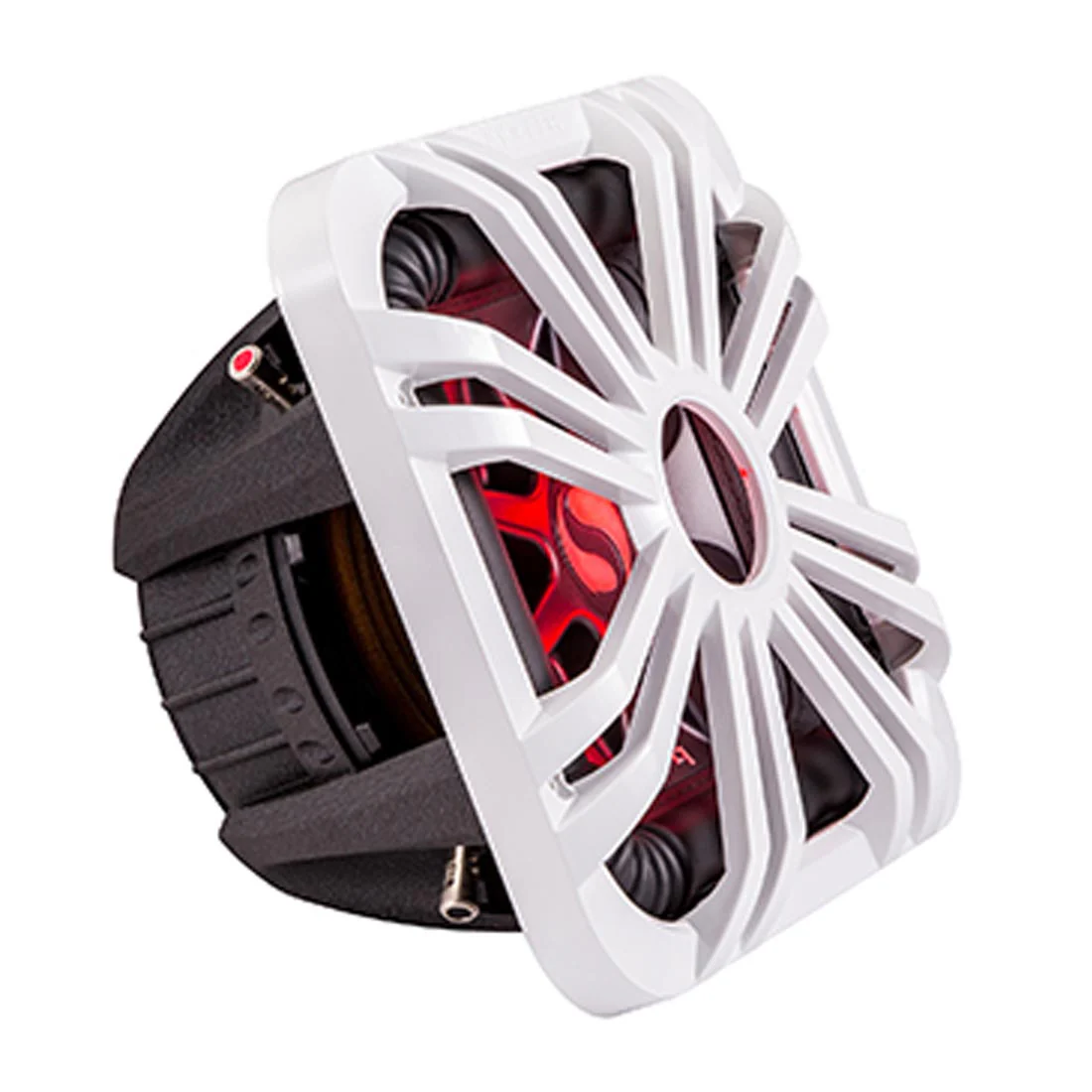 Kicker 11L710GLW 10" Square LED Grille for Solo-Baric L7 Subwoofer - White (11L710GLW) - Image 2