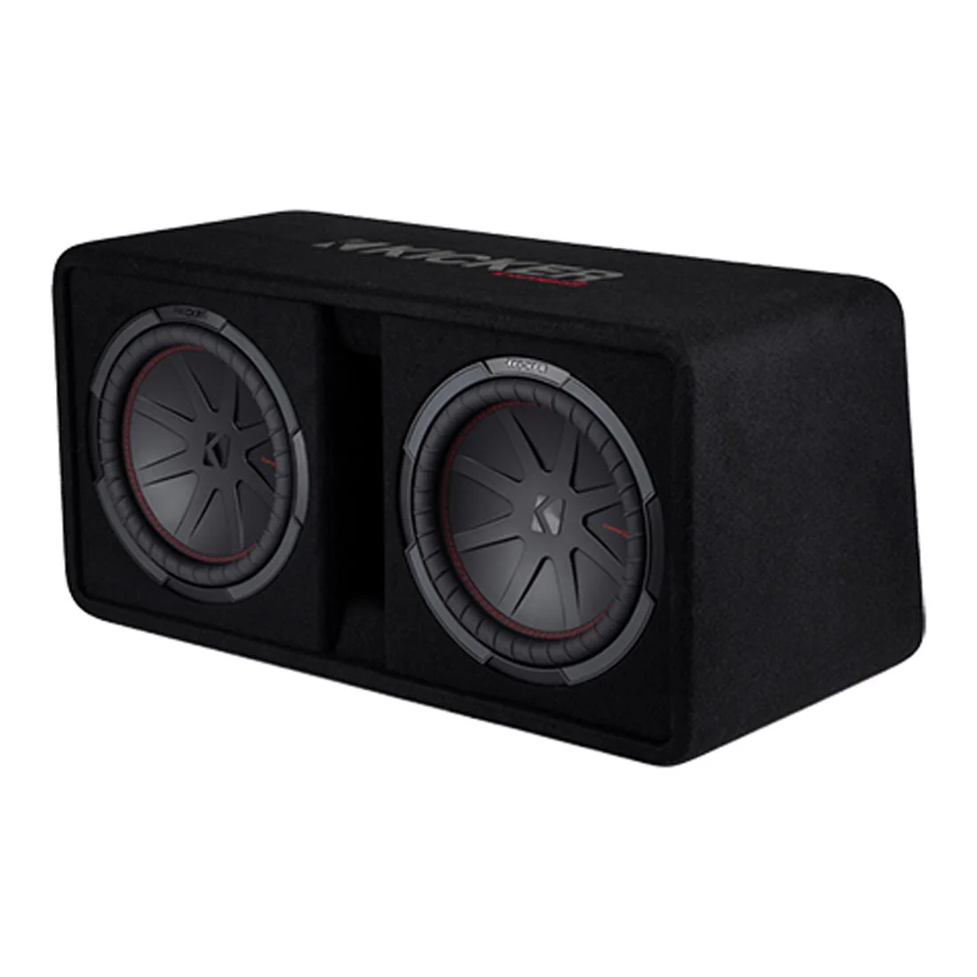 Kicker 448DCWR122 2-Ohm Ported Enclosure Loaded with Dual 12" CompR Subwoofers (48DCWR122) - Image 4