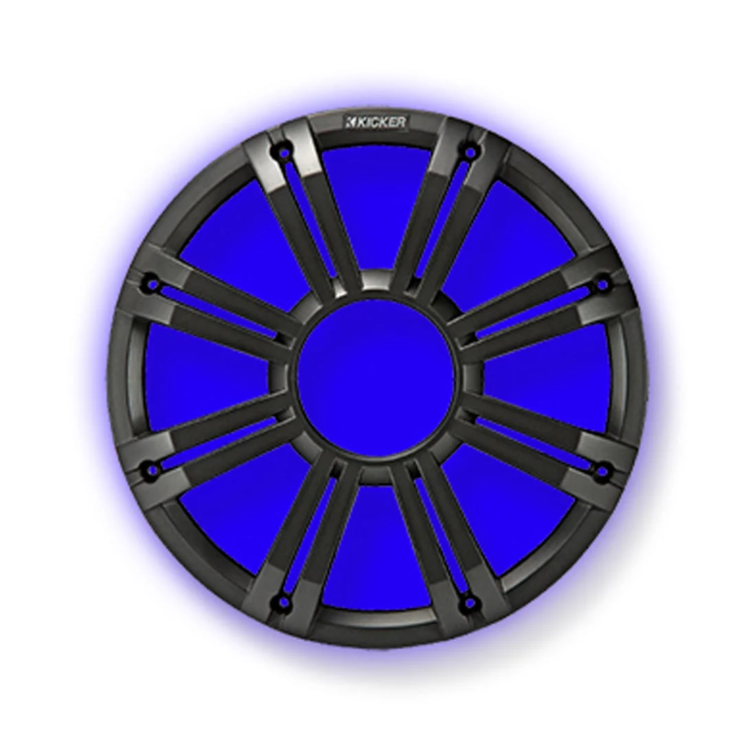 Kicker 45KMG12C 12" LED Marine Subwoofer Grille - for KM12 and KMF12 Subs - Black - Each - Image 2