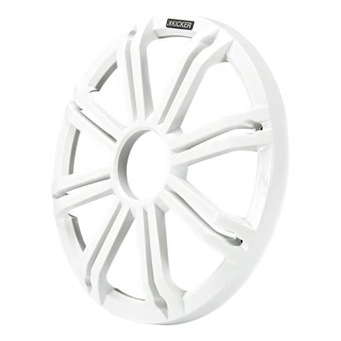 Kicker 45KMG12W 12" LED Marine Subwoofer Grille - for KM12 and KMF12 Subs - White - Each