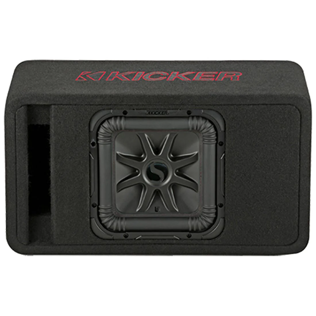 Kicker 45VL7R102 1000W 10" Single Solo-Baric L7R 2-Ohm Loaded Vented Enclosure (45VL7R102)