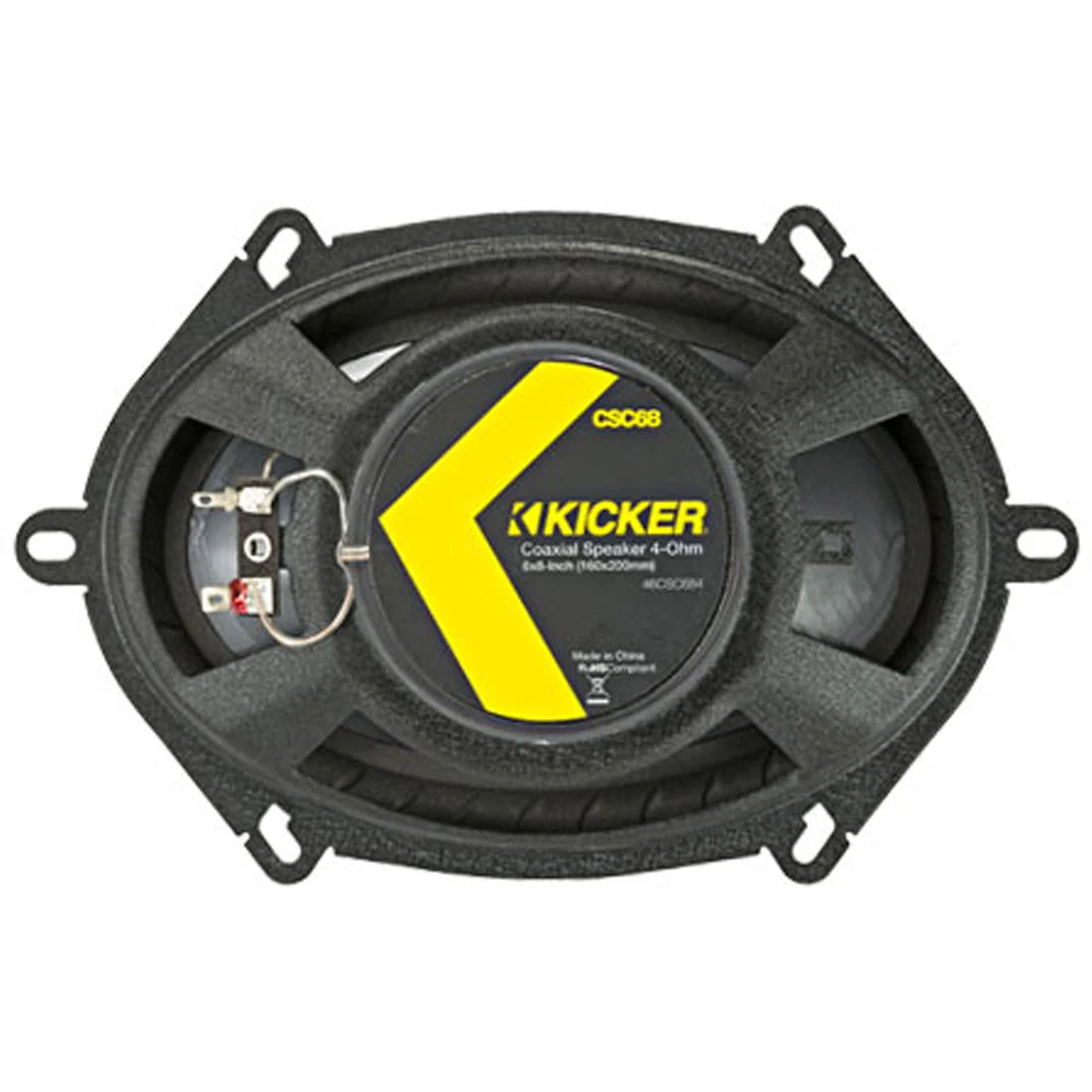 Kicker 46CSC684 CS Series 6"x8" 2-Way Coaxial Car Speakers (46CSC684) - Image 4