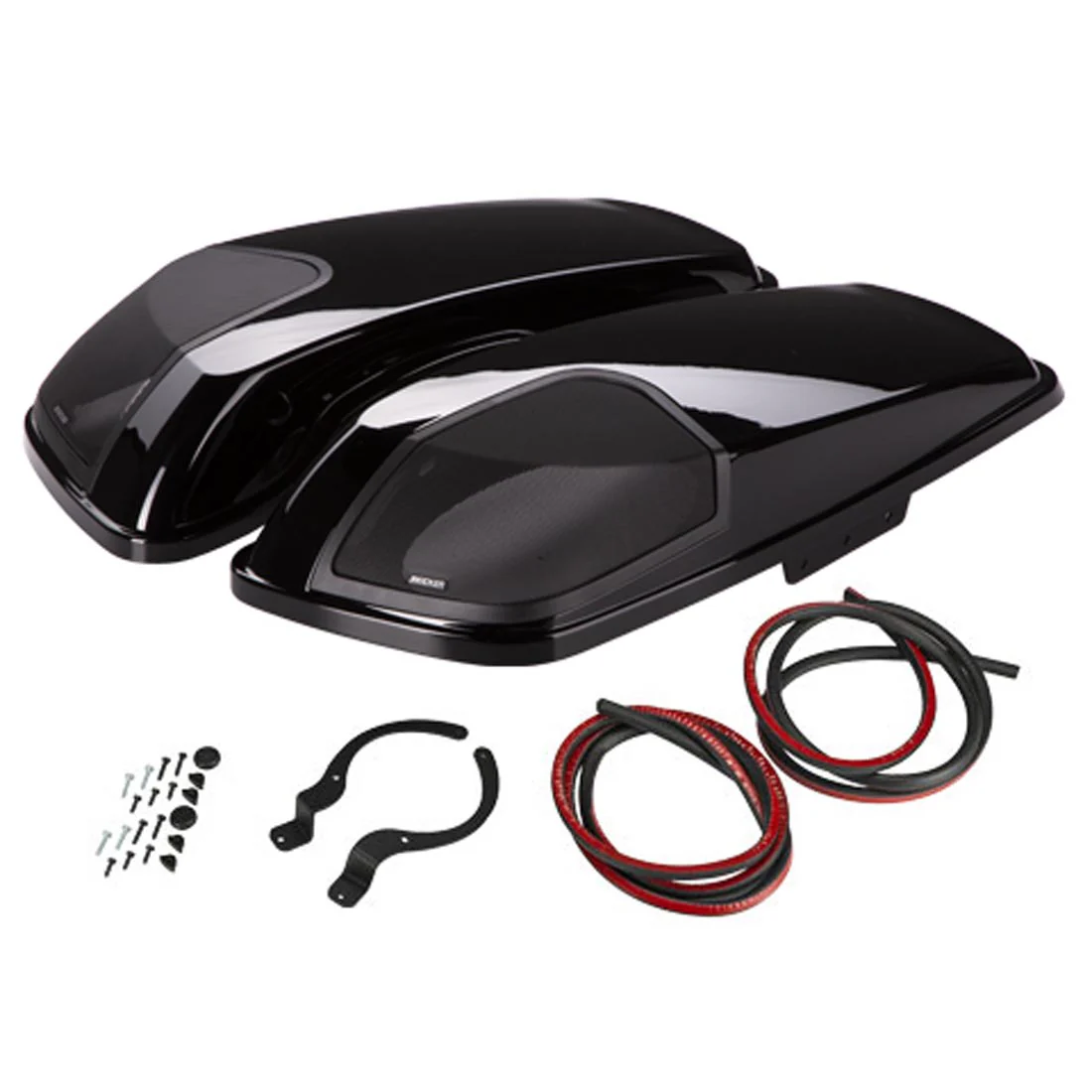 Kicker 46HDBLVB Unloaded Bag Lids for Select 2014+ Harley-Davidson Motorcycles - Vivid Black (46HDBLVB) - Image 2