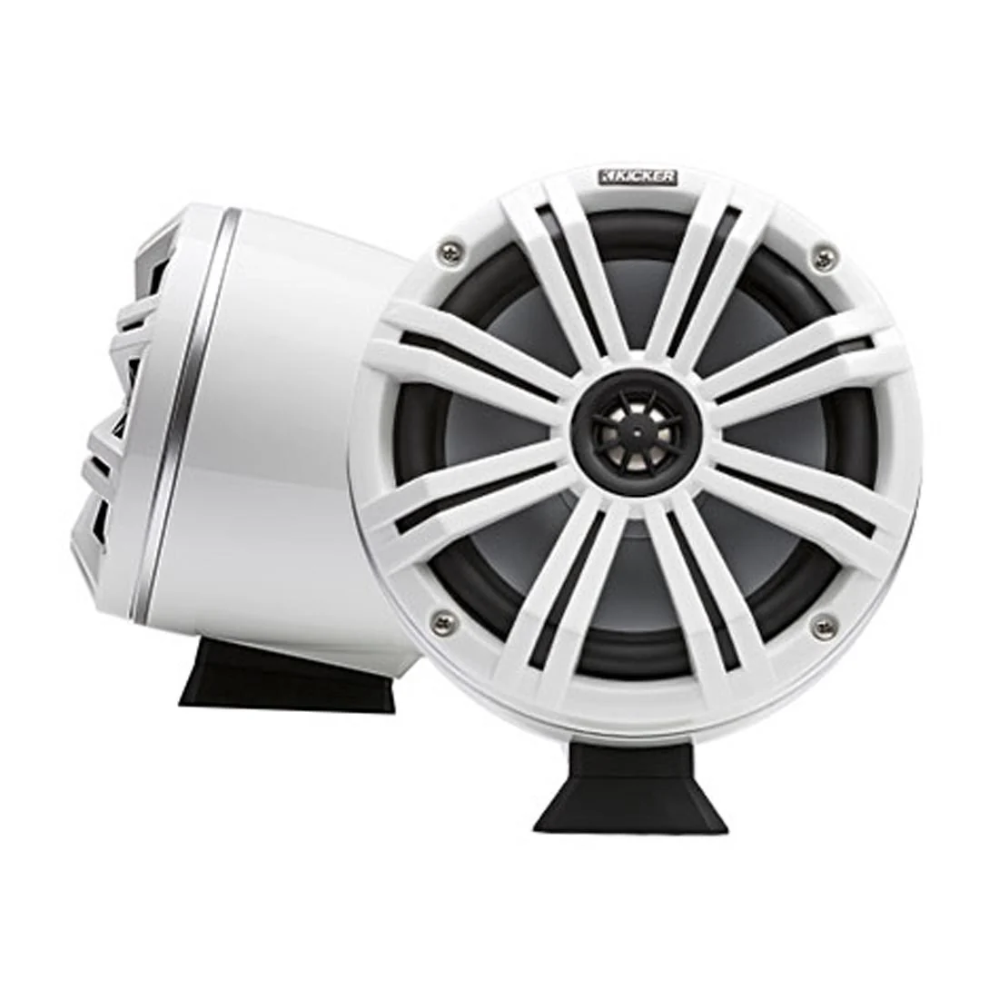 Kicker 46KMFC8W 8" Wakeboard Tower Speakers - White (46KMFC8W)